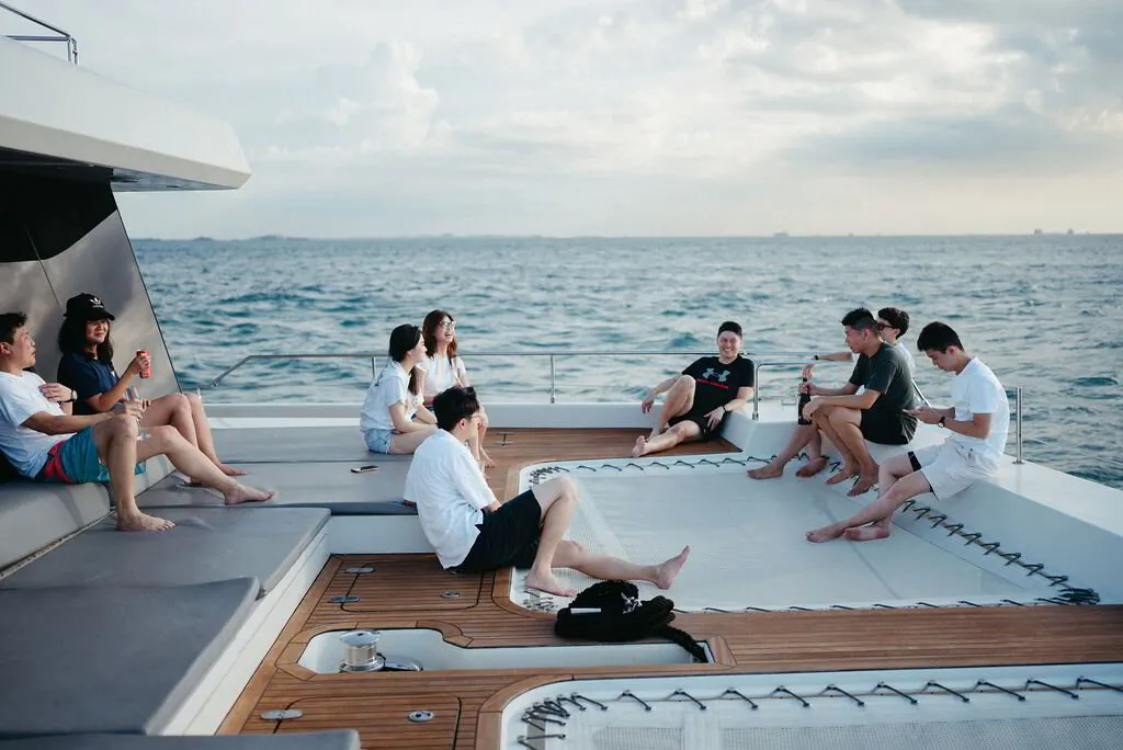 Corporate meeting on a yacht